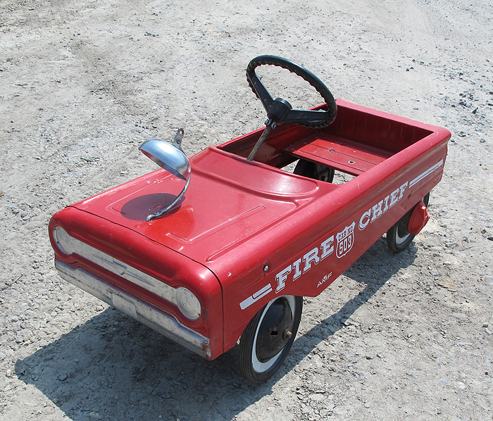 Vintage 1950s Amf 503 Fire Chief Pedal Car W Bell ~ Original Red Finish Nr Yqz Ebay